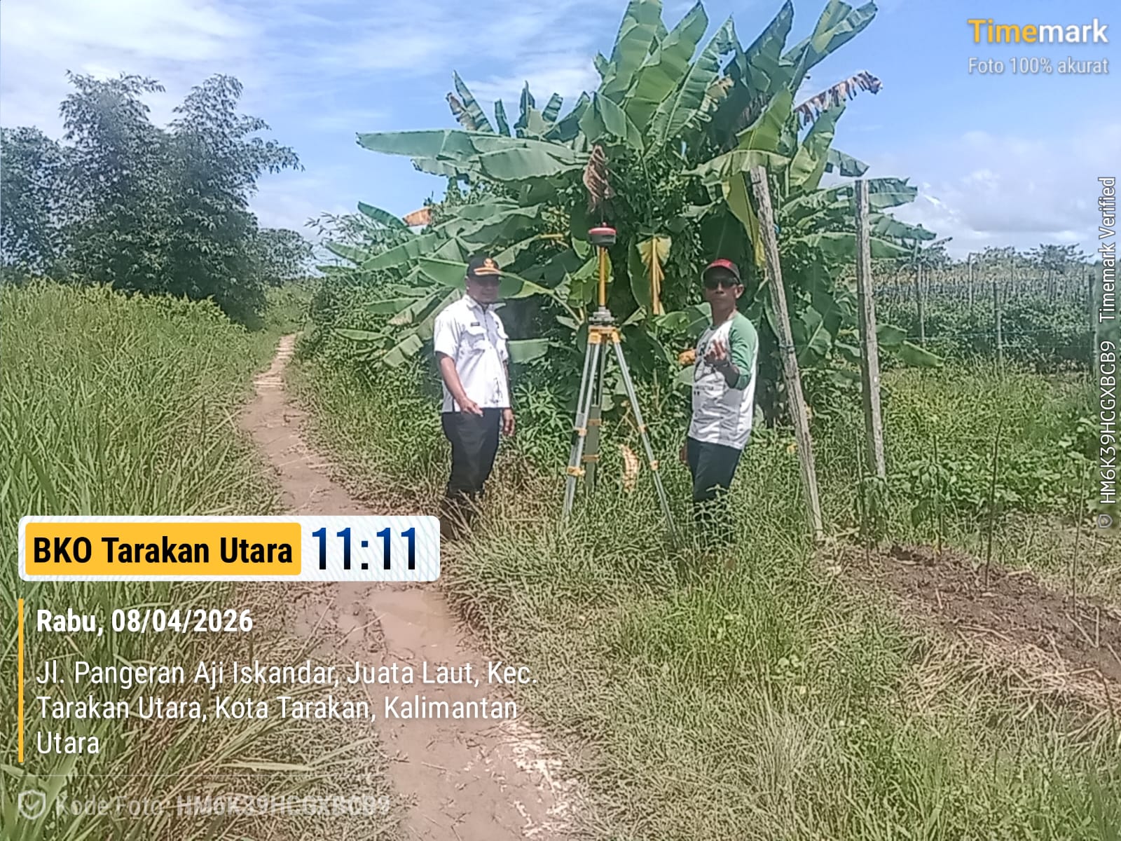 Lanjutan Pematokan Batas Tanah Pusat Pemerintahan Kota Tarakan Bersama Tim Percepatan Pusat Pemerintahan Kota Tarakan